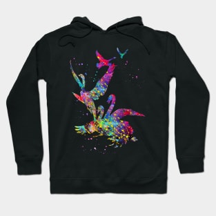 Flying swans Hoodie